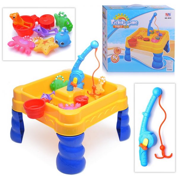 Стол для игр с песком и водой Hualian Toys Весёлая рыбалка (40х40х43