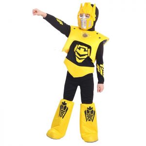 Карнавальный костюм Робот (рубашка с капюш., брюки,жилет,ботинки,маска) размер 116-60