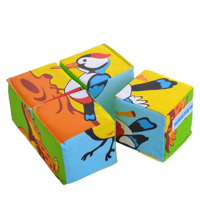 Игрушка кубики Собери картинку(Птицы)