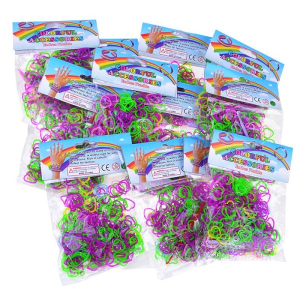 Резинки для плетения браслетов 213-2 в пакете по (12 шт.)